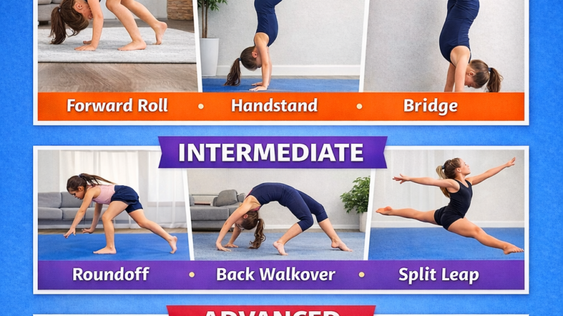30 Gymnastics Skills You Can Learn at Home (Beginner → Advanced Guide)