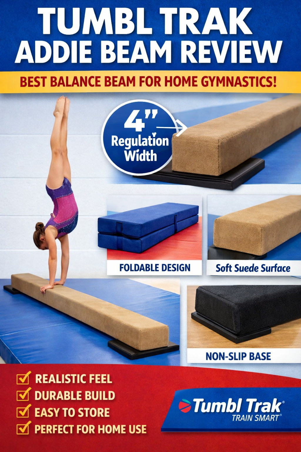 Tumbl Trak Addie Beam Review: The Best Tumble Trak Beam for Home Gymnastics Training
