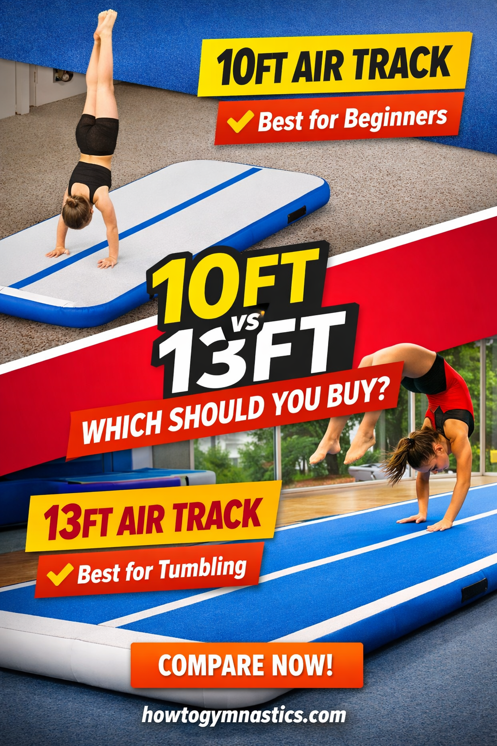 10ft Air Track vs 13ft Air Track: Which Should You Buy?