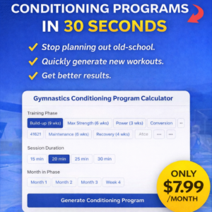 Smart gymnastics conditioning in seconds
