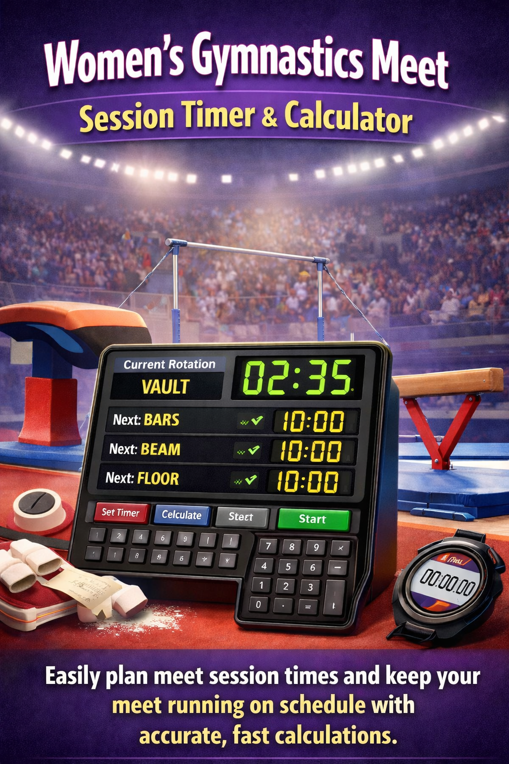 Women’s Gymnastics Meet Session Timer